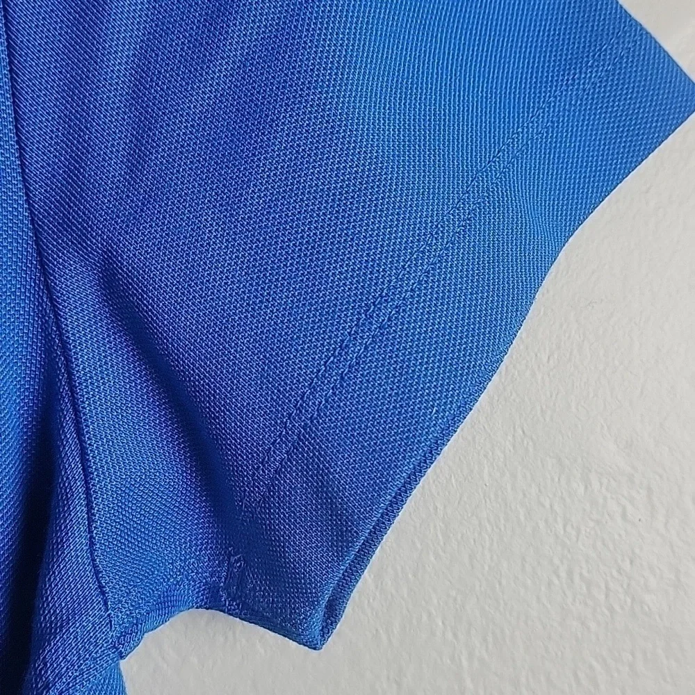 Tory Sport- Pique Chevron Polo Golf Dress Galleria Blue-Size XS